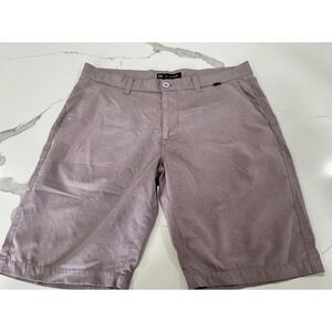 Travis Mathew Beck Golf Shorts Mens 36 Mauve Purple Heathered Stretch